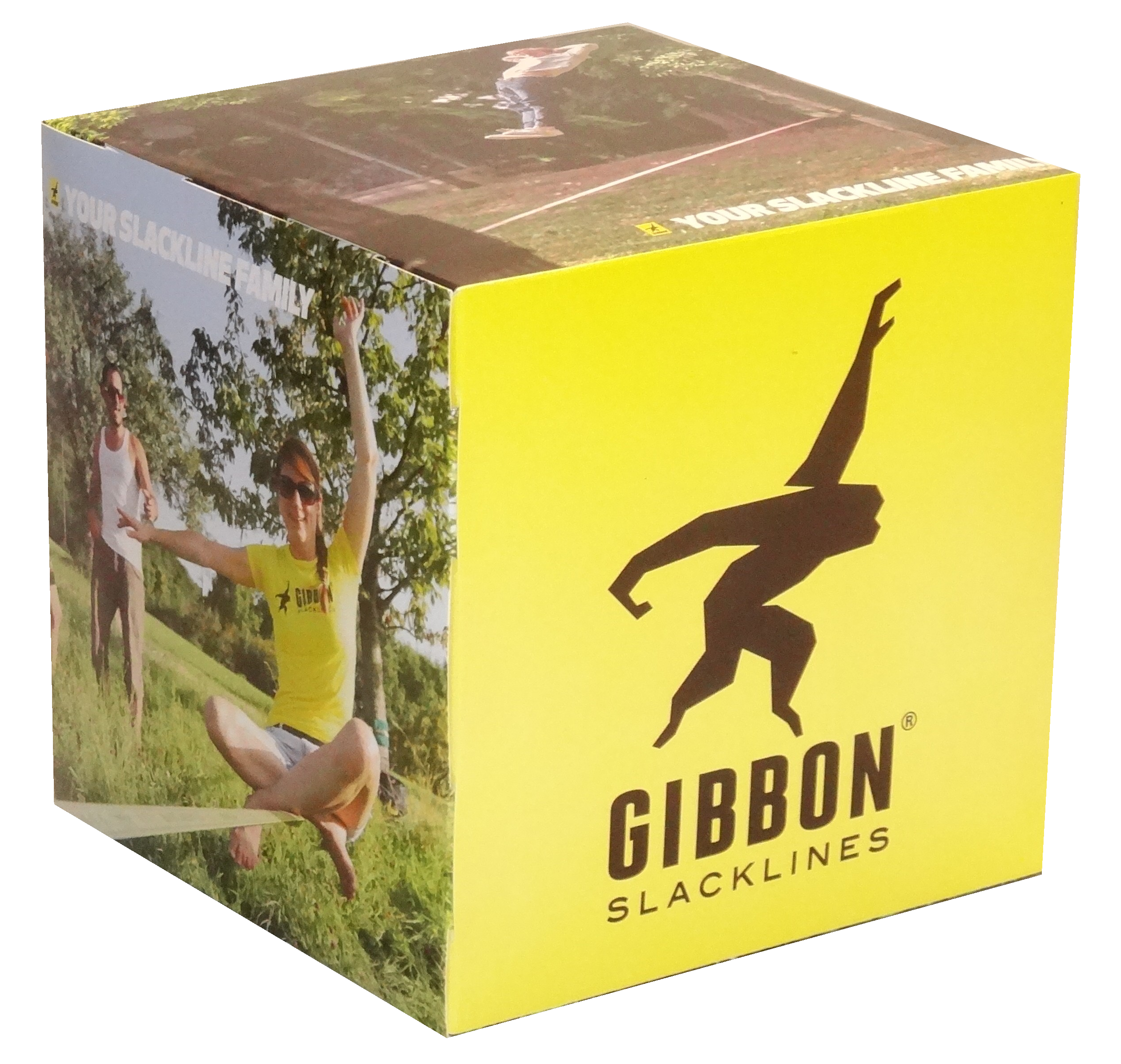 Gibbon - Werbewüfel mit 20 cm Kantenlänge